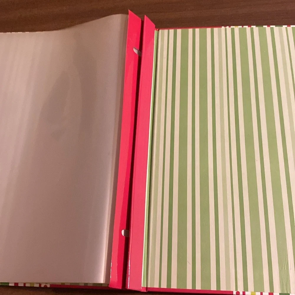 Holiday Stripes Scrapbooking Binder